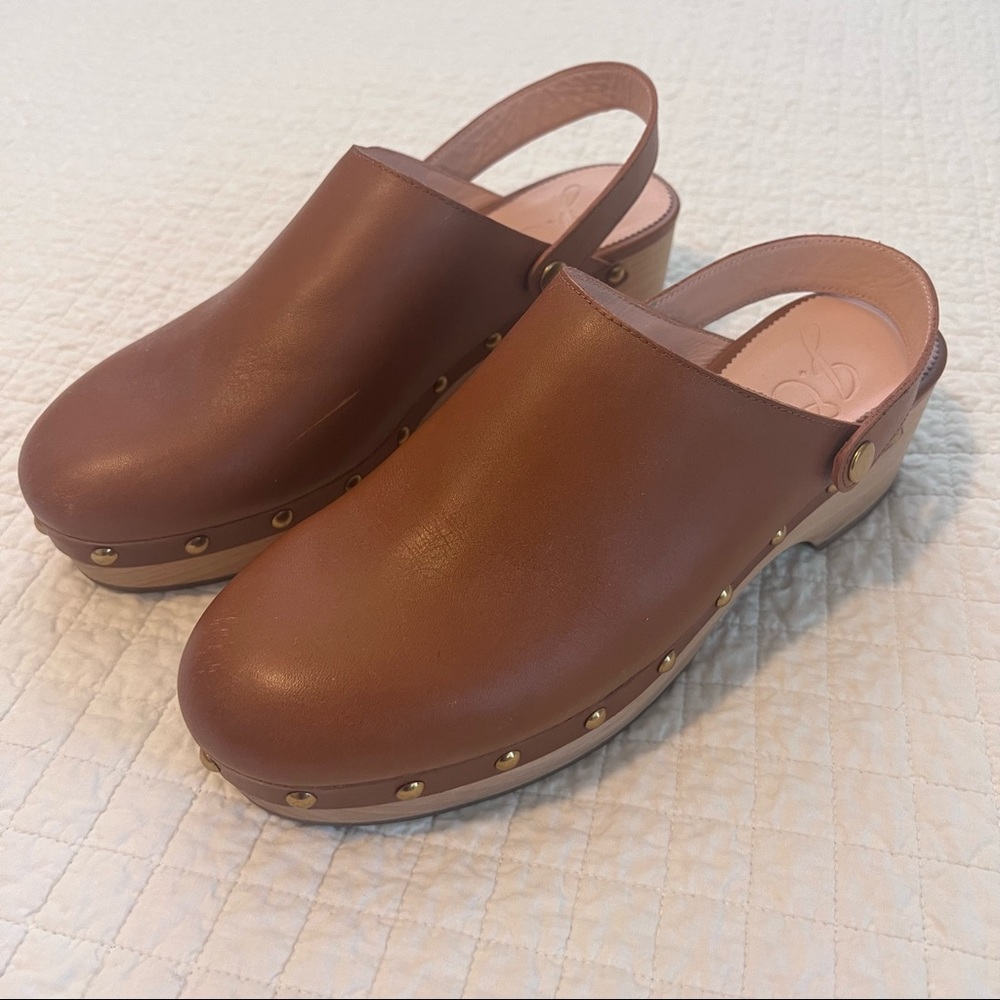 J.Crew Convertible leather clogs 9.5